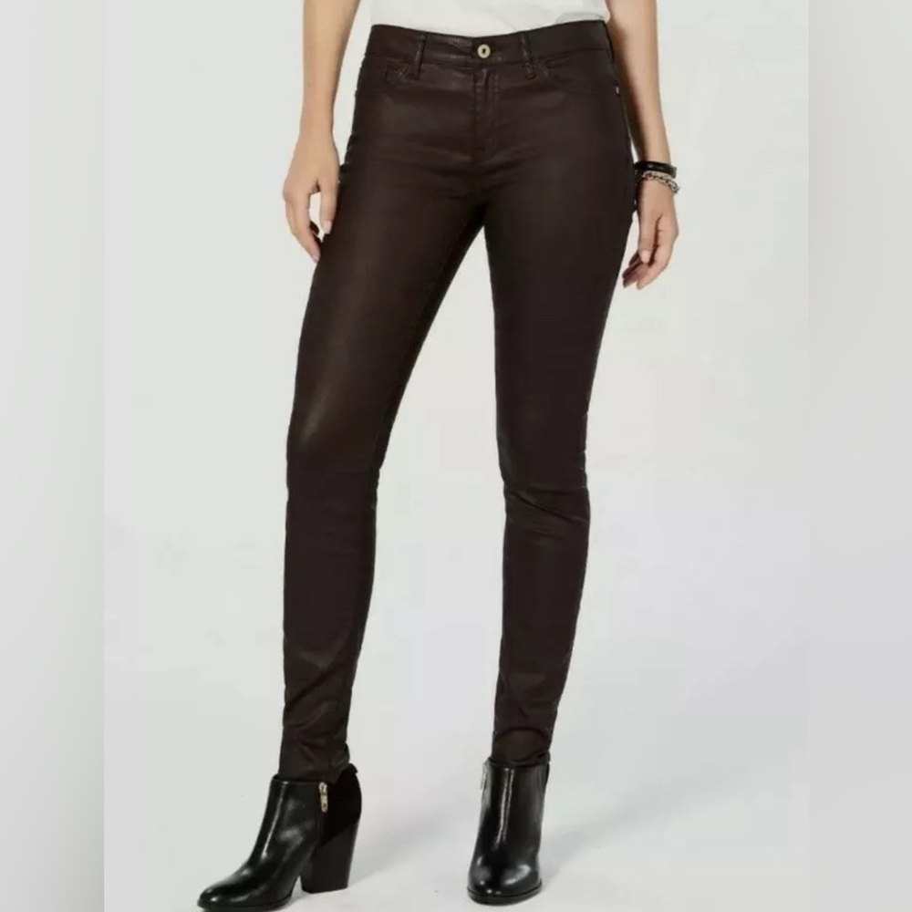 Tommy Hilfiger wax denim pants. Brown.